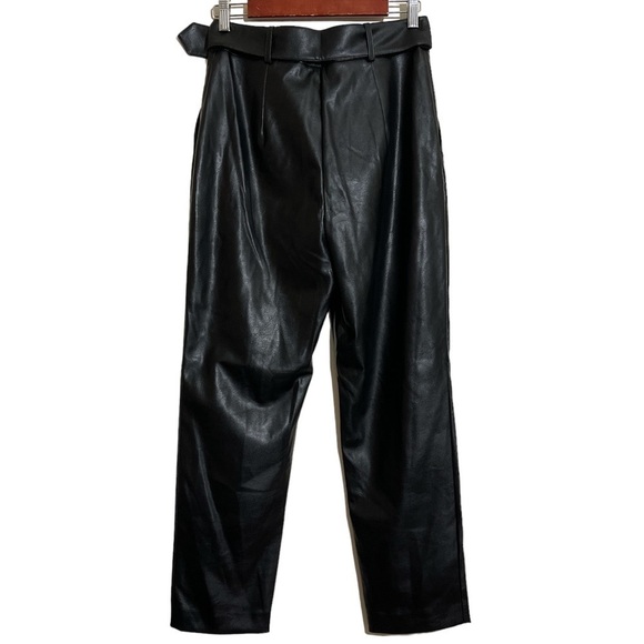 Ted Baker London Faydell Pleather Belted Trousers Sz. 6 - Picture 8 of 15